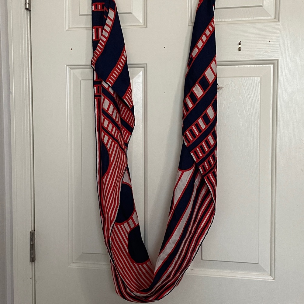 VTG NEIMAN MARCUS SILK SCARF ABSTRACT - Picture 6 of 8
